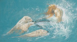 A Mermaid and Polar Bears