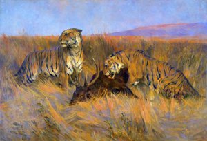 Tigers at Kill by Arthur Wardle