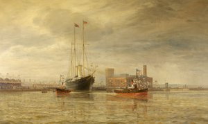Opening of the Royal Edward Dock, Avonmouth, July 9th by Arthur Wilde Parsons