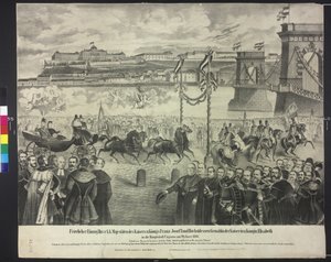 Arrival of the Imperial couple to the court storage in Budapest on 29th January 1866 by Artist Unknown