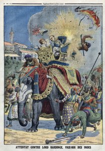 Attack on Lord Charles Hardinge, Vice King of India in Delhi by Artist Unknown