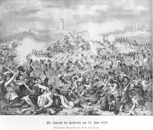 Battle of Solferino by Artist Unknown