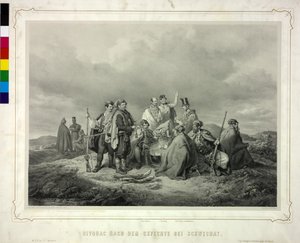 Bivouac after the fight at Schwechat