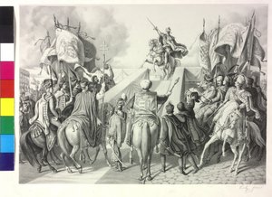 Coronation of Ferdinand I of Austria as King of Hungary in Bratislava on 28th September 1830 by Artist Unknown