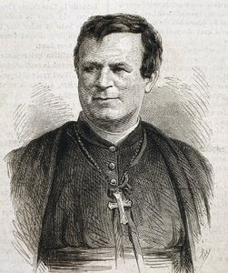 DUBUIS, Claude Marie (1817-1895). English-born prelate of the Roman Catholic Church. He served as Bishop of Galveston from 1862 to 1892. Engraving. SPAIN. CATALONIA. Barcelona. Barcelona University Library by Artist Unknown