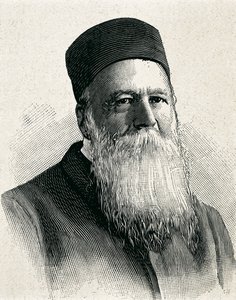 DUNANT, Henri (1845-1923). Founder of the Red Cross (1863). Nobel Peace Prize in 1901. Portrait. Engraving by Artist Unknown
