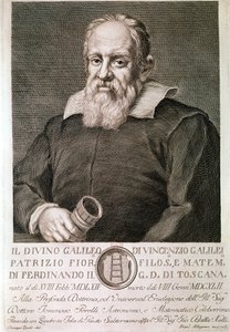 Galileo Galilei: Portrait by Artist Unknown