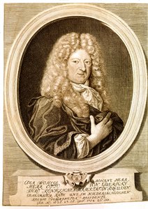 Portrait of Otto von Guericke, German Scientist and Inventor (etching)