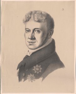 Grigori Aleksandrovic Baron von Stroganov (print) by Artist Unknown