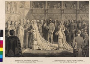 Marriage Ceremony of Crown Prince Rudolf with Princess Stephanie of Belgium by Artist Unknown