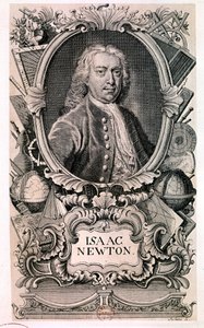 Sir Isaac Newton: Portrait by Artist Unknown