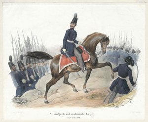 National Guard and Collegiate Legion on 26th May 1848 by Artist Unknown