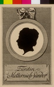 Pauline Countess Sandor von Slavnicza (print) by Artist Unknown