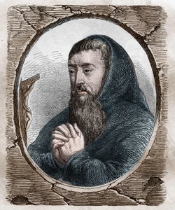 Portrait of Francois Joseph Le Clerc du Tremblay, Marquis de Maffliers, known as Father Joseph, Capuchin religious and French statesman (1577-1638) by Artist Unknown