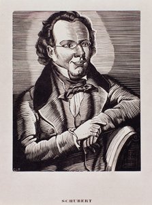 Portrait of Franz Schubert (Caricature) by Artist Unknown