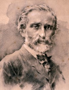 Portrait of Giuseppe Fortunino Francesco Verdi by Artist Unknown