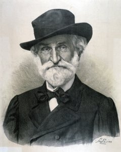 Portrait of Giuseppe Fortunino Francesco Verdi by Artist Unknown
