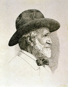Portrait of Giuseppe Fortunino Francesco Verdi by Artist Unknown