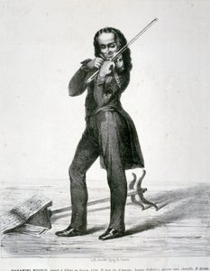 Portrait of Niccolò Paganini by Artist Unknown