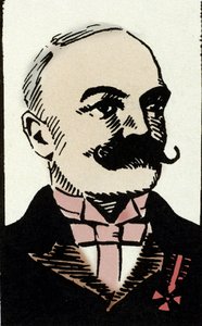 Portrait of the Italian writer Emilio Salgari (1863-1911) by Artist Unknown