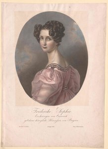 Princess Sophie of Bayern-Zweibrücken-Birkenfeld (print) by Artist Unknown