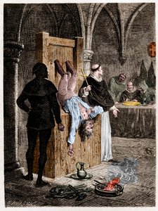 Scene of the Inquisition with Torture by Artist Unknown