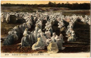 The Great Prayer of Muslims, Algeria - Postcard from Selva