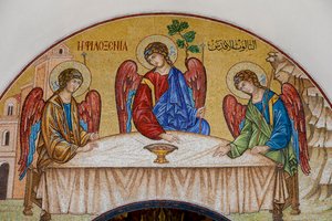 The Trinity. Cathedral, Harissa, 2022 by Artist Unknown