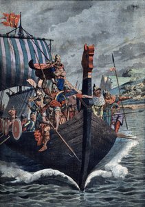 The Arrival of the Vikings in Normandy in the 9th Century