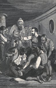Trinidadians Fray Juan Gil and Fray Anton de la Bella Released Cervantes from Captivity in Algiers in 1580. Engraving by Artist Unknown