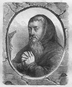 Portrait of François Joseph Le Clerc du Tremblay, Marquis de Maffliers, known as Father Joseph, Capuchin Religious and French statesman by Artist Unknown