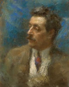 Portrait of Giacomo Puccini by Arturo Rietti