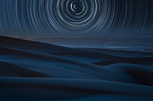 Desert Star Trails by Asef Azimaie