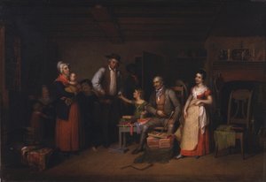 The Pedlar Displaying His Wares by Asher Brown Durand