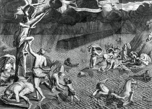Scene of the Deluge by Athanasius Kircher