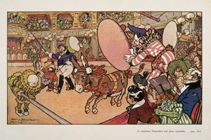 Circus and the Donkey Pinocchio, Illustration from Pinocchio