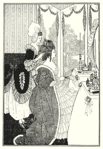 The Toilet (engraving) by Aubrey (after) Beardsley