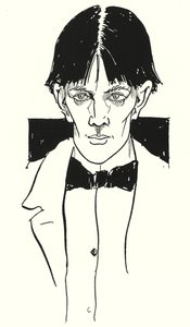 A portrait of Aubrey Beardsley by himself by Aubrey Beardsley