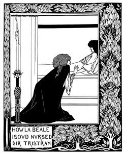 How La Beale Isoud Nursed Sir Tristram. Illustration to the Book Le Morte d