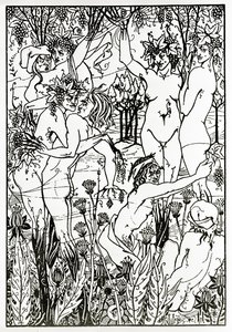 The Orgy, c.1894 by Aubrey Beardsley