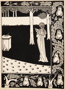La Beale Isoud at Joyous Gard by Aubrey Beardsley
