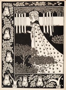 La Beale Isoud at Joyous Gard by Aubrey Beardsley
