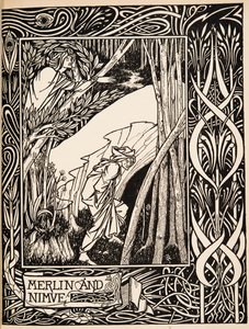 Merlin and Nimue by Aubrey Beardsley
