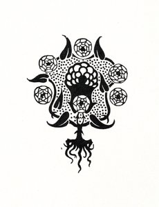 Small design for the front cover of Salome by Aubrey Beardsley