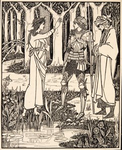 The Lady of the Lake Tells Arthur of the Sword Excalibur