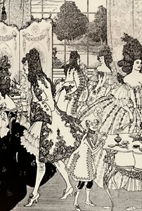 The Rape of the Lock. Alexander Pope. Pen Drawing, 1896 by Aubrey Beardsley