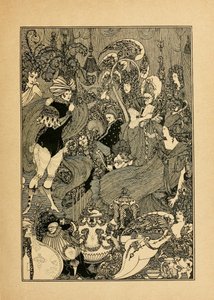 The Rape of the Lock. Illustration for The Cave of Spleen by Alexander Pope