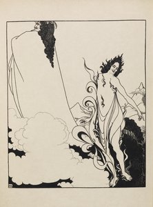 The fourth tableau of the Rhinegold from a book of fifty drawings