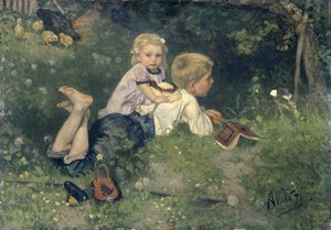 The Butterflies by August Allebe