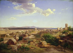 The Temple Ruins at Selinunte by August Bromeis